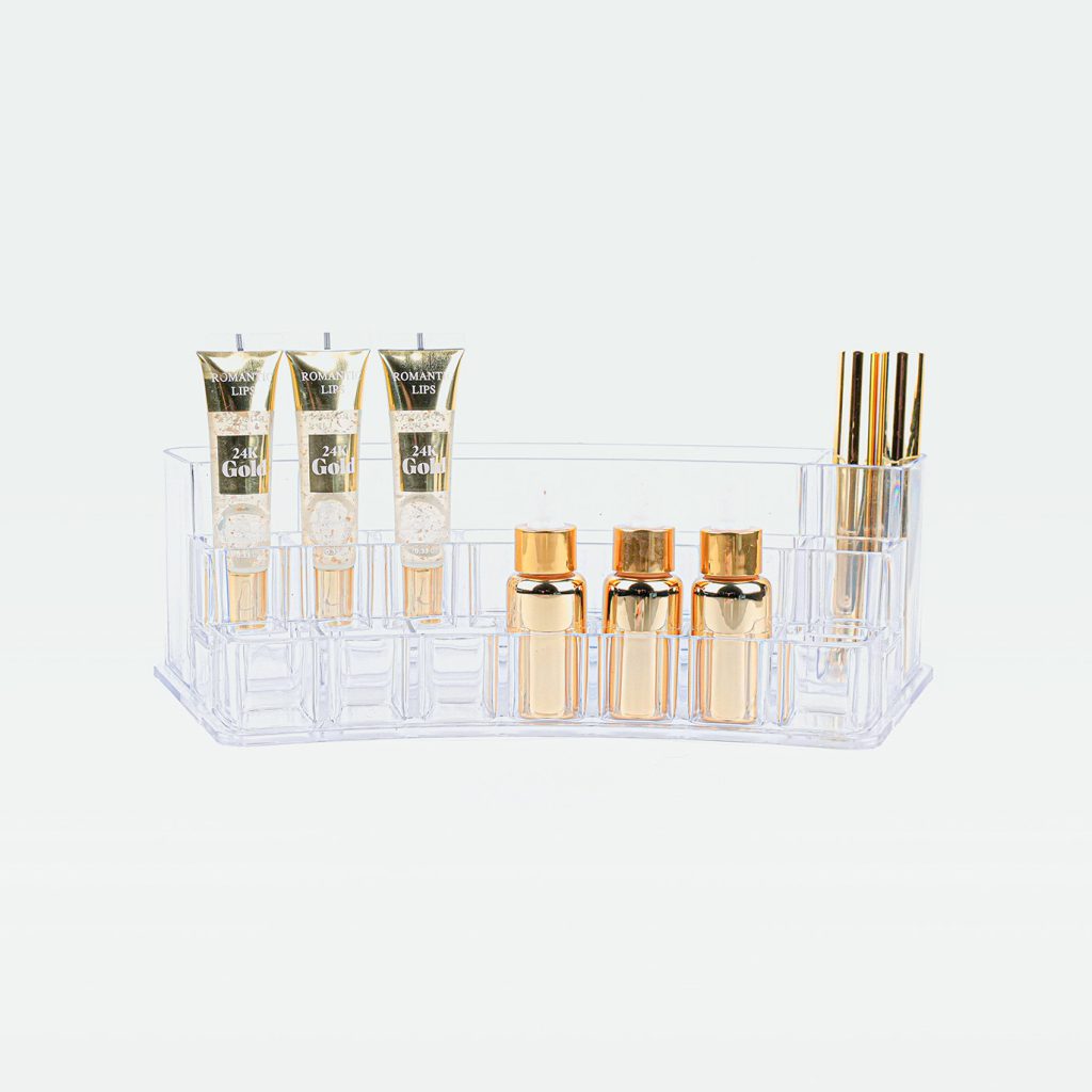 استند لاک و رژ شیک و کاربردی برای مرتب‌سازی لوازم آرایشی